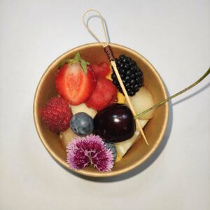 VERRINES Fruits 2.95-3.95€/unité selon la taille (minimum 24 pièces)